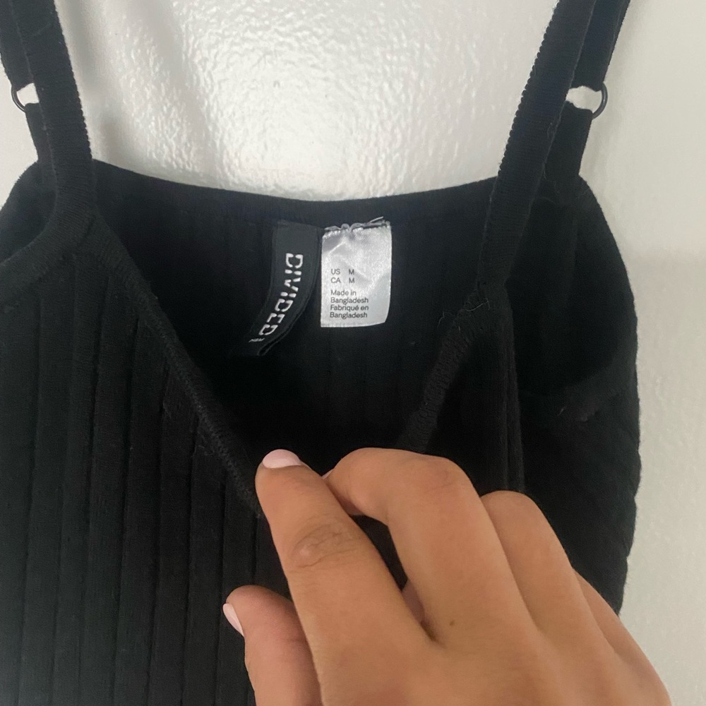 Black tank top